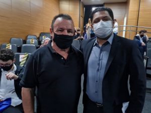 Sr. Heitor com Fábio Santos Secretário de Turismo de Guarujá